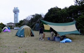 13_朝のキャンプ場_銚子DSCF1930